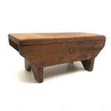 Nice Form, Nice Patina, Good For Everything Antique Primitive Wooden Stool