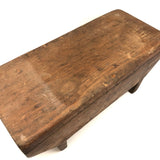 Nice Form, Nice Patina, Good For Everything Antique Primitive Wooden Stool