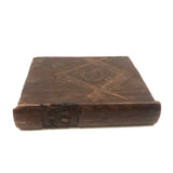 Fabulous Antique Hand-carved Bible with Inlaid Masonic Square and Compass