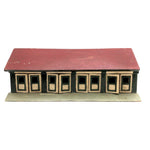 Wonderful Double Sided Folk Art Model Stables with Opening Doors