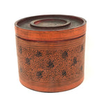 Beautiful Antique Burmese Lacquer Betel Box with Interior Tray