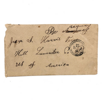 Hell, Lancaster Country, PA, US of America, Poignant 1902 Handwritten Envelop