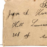 Hell, Lancaster Country, PA, US of America, Poignant 1902 Handwritten Envelop