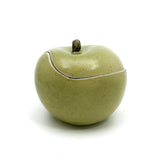 1977 Signed Studio Pottery Green Apple (of my eye) Box