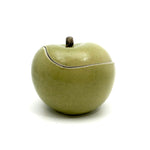 1977 Signed Studio Pottery Green Apple (of my eye) Box