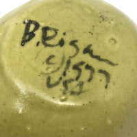 1977 Signed Studio Pottery Green Apple (of my eye) Box