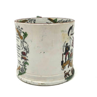 Long Life and Success to the Farmer, c. 1830s Excellent Condition Handpainted Transferware Mug