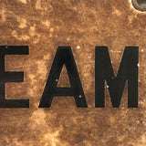 STEAM, Old Enamel Painted Sign