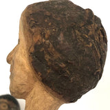 Fabulous Group of Four Carved Burl Women's Heads