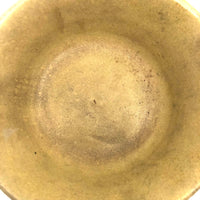 Chunky Hand-thrown Stoneware Bowl in Best Soft Yellow Glaze, Signed RSR