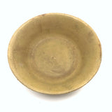 Chunky Hand-thrown Stoneware Bowl in Best Soft Yellow Glaze, Signed RSR