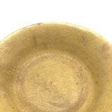 Chunky Hand-thrown Stoneware Bowl in Best Soft Yellow Glaze, Signed RSR