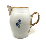 Late 18th C. Exquisitely Hand-painted Chinese Export Cider Jug with Painted Tin Spout Repair