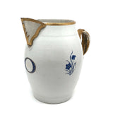 Late 18th C. Exquisitely Hand-painted Chinese Export Cider Jug with Painted Tin Spout Repair