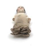 Soulful (and a Bit Venus-esque) Old Porcelain Figurine Fragment with Awkward Skirt