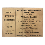 1931 Falcon Associates Annual Dance Invite, Featuring Boots and His Nighthawks