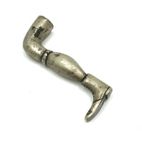 Antique Booted Leg Threaded Finial or Pull (Doubles as a Pipe Tamper!)