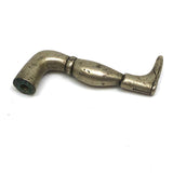 Antique Booted Leg Threaded Finial or Pull (Doubles as a Pipe Tamper!)