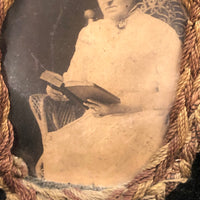 Gardner B. Jolley's Very Tender Sewing Box Chair for Mother, with Portrait, 1914