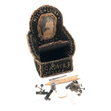 Gardner B. Jolley's Very Tender Sewing Box Chair for Mother, with Portrait, 1914