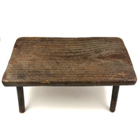 Lovely Mid 19th Century Pine Cricket Stool in Original Paint