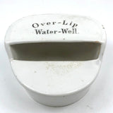 Evocative Antique Ironstone "Over-Lip Water-Well" (for Stamp Wetting, etc.)