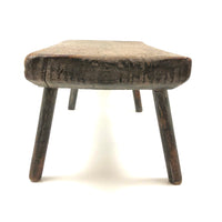 Lovely Mid 19th Century Pine Cricket Stool in Original Paint