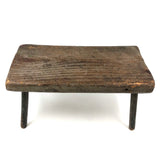 Lovely Mid 19th Century Pine Cricket Stool in Original Paint