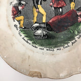 Let Us Open His Basket (and Take and Hide What We Find) ...Metaphoric for the Moment .c. 1840s Staffordshire Child's Plate