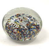 Don't Forget Mother! Antique Frit Glass Motto Paperweight