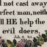 No Help for Evil Doers! Mid 19th C. Sunderland Lustreware Plaque