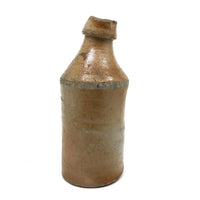 Drunken! Civil War Era Crooked Neck Knickerbocker NYC Stoneware Beer Bottle