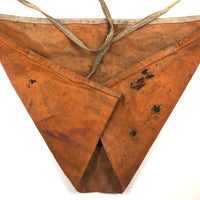 SOLD Beautifully Worn, Best Orange c. 1940s Herald American Newspaper Seller's Apron