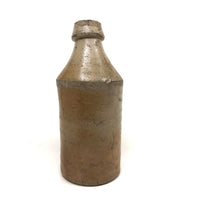 Drunken! Civil War Era Crooked Neck Knickerbocker NYC Stoneware Beer Bottle