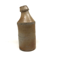 Drunken! Civil War Era Crooked Neck Knickerbocker NYC Stoneware Beer Bottle