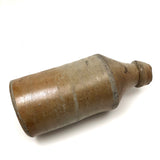 Drunken! Civil War Era Crooked Neck Knickerbocker NYC Stoneware Beer Bottle