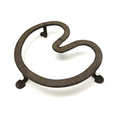 Hugely Tender c. 1820s Hand-forged Wrought Iron Heart Trivet