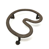 Hugely Tender c. 1820s Hand-forged Wrought Iron Heart Trivet