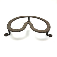 Hugely Tender c. 1820s Hand-forged Wrought Iron Heart Trivet