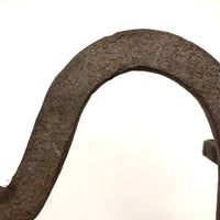 Hugely Tender c. 1820s Hand-forged Wrought Iron Heart Trivet