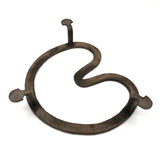 Hugely Tender c. 1820s Hand-forged Wrought Iron Heart Trivet