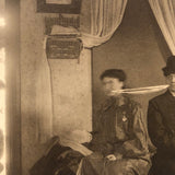 Chewing the Rag: Antique Mounted "Ectoplasm" Spirit Photo with Two Women. late 19th/early 20th c.