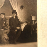 Chewing the Rag: Antique Mounted "Ectoplasm" Spirit Photo with Two Women. late 19th/early 20th c.