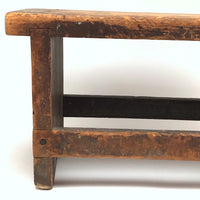 Honest, Sturdy, Very Useful Old Stool with Warm Dry Patina