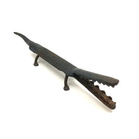 Fabulous Iron Folk Art Crocodile with File Body