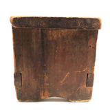 Honest, Sturdy, Very Useful Old Stool with Warm Dry Patina