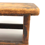 Honest, Sturdy, Very Useful Old Stool with Warm Dry Patina