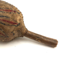 Lovely 19th C. Northern Plains or Plateau Native Painted Parfleche Rattle