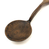 Lovely 1796 Hand-carved Spoon with Handwritten Inlay Under Glass