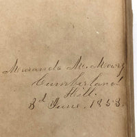 Dear Sacred Book, Oh Let Me Treasure Thee...Maranda Mowry's 1852 Pocket Bible with Handwritten Inscription